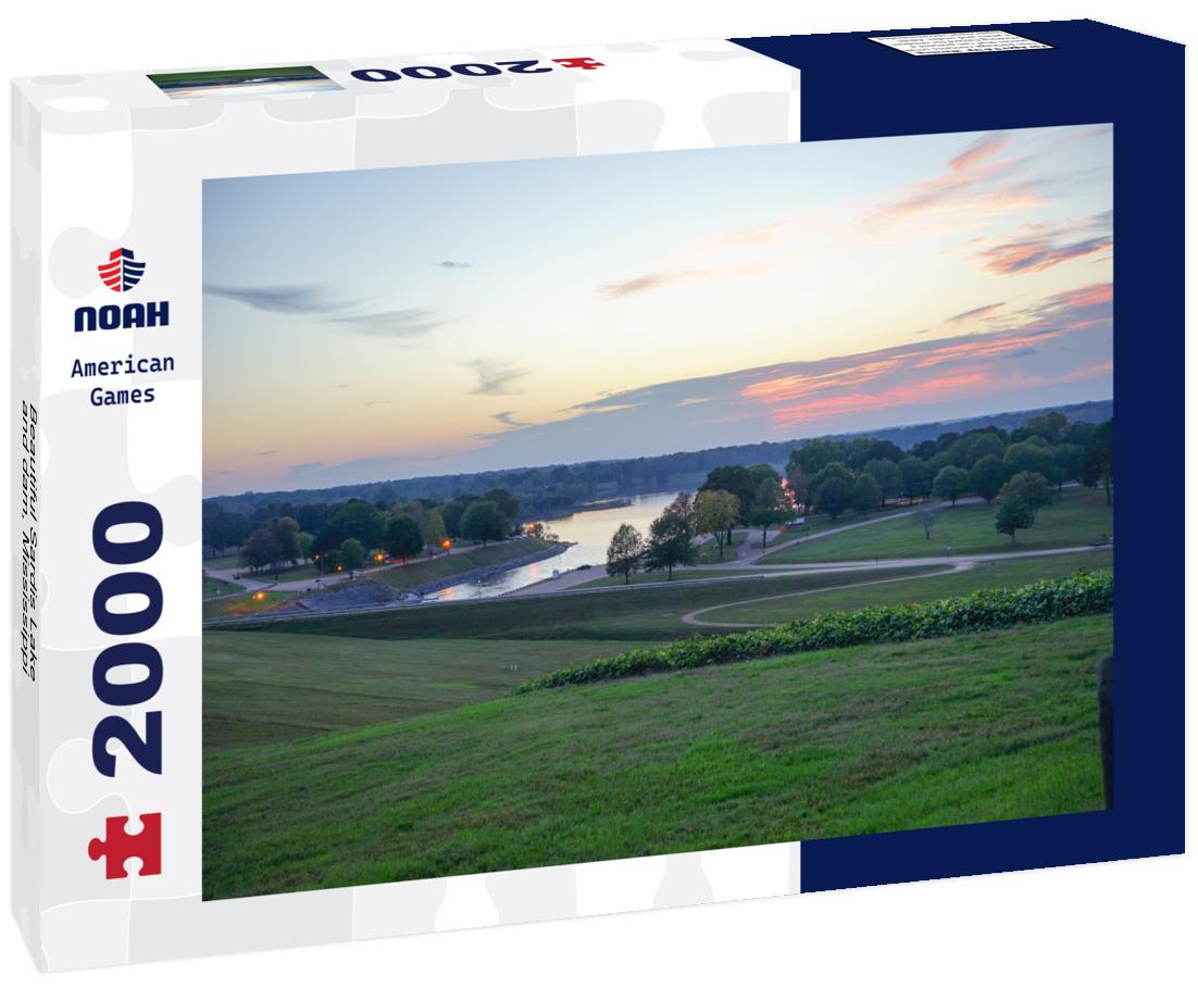 Beautiful Sardis Lake and dam, Mississippi 2000pc Puzzle