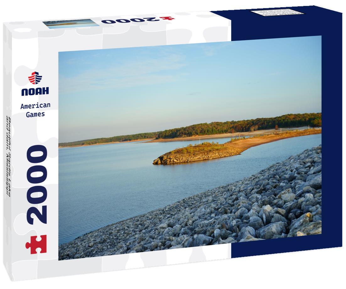 Beautiful Sardis Lake and dam, Mississippi 2000pc Puzzle