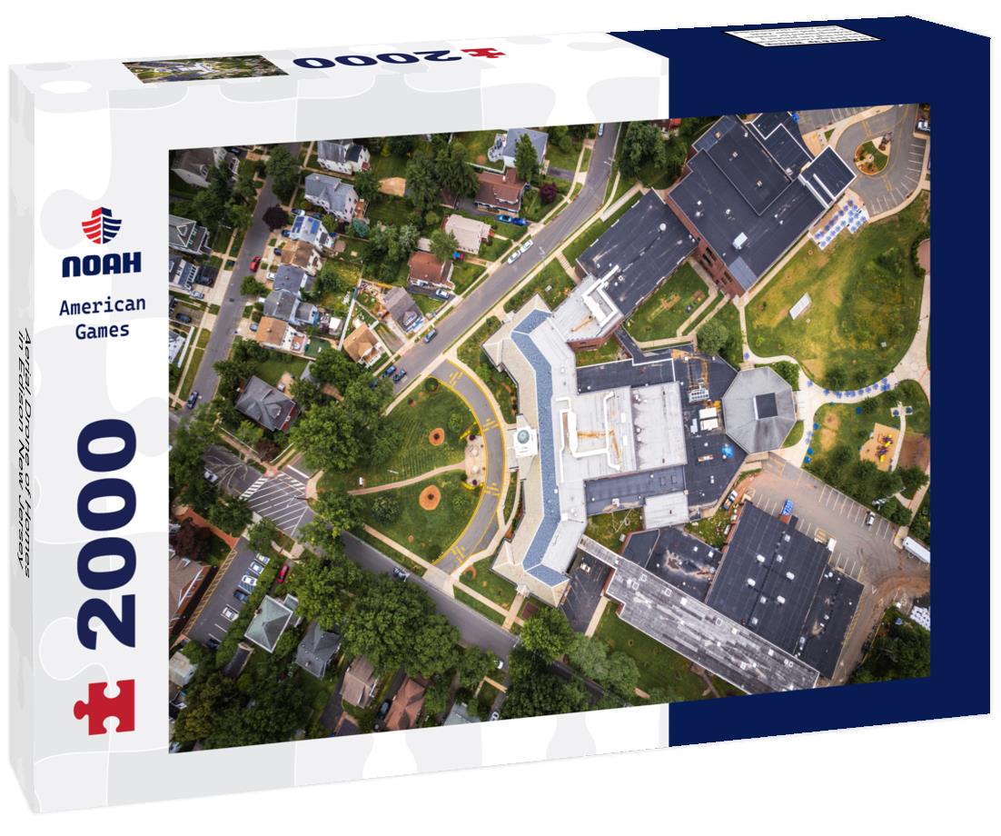 Aerial Drone of Homes in Edison New Jersey 2000pc Puzzle