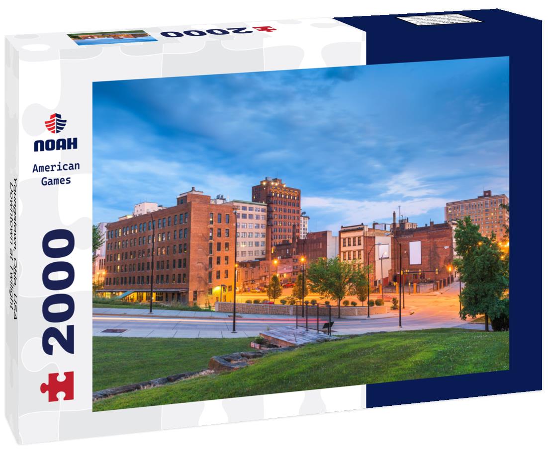 Youngstown, Ohio, USA Downtown at Twilight 2000pc Puzzle