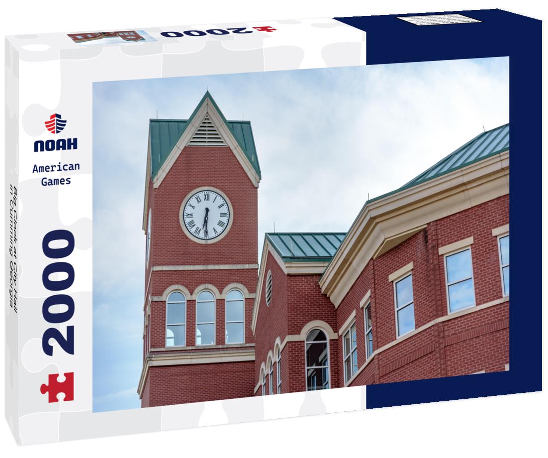 Big Clock at City Hall in Cumming Georgia 2000pc Puzzle
