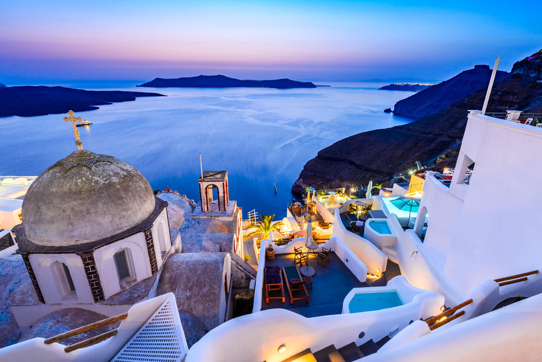Santorini, Greece - Fira sunset, Cyclades 2000pc Puzzle