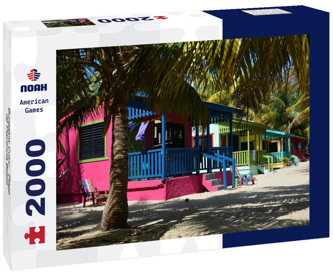 Bungalow Coloré Plage de Placencia Belize 2000pc Puzzle