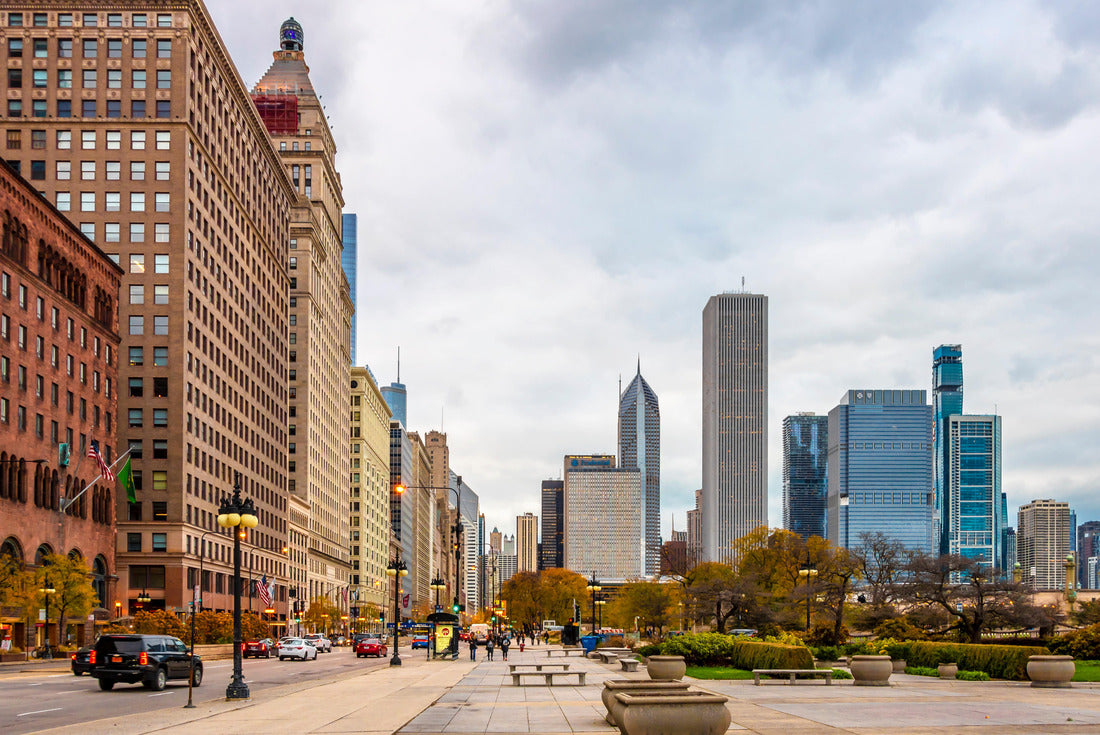 Chicago City street view in Illinois, USA 2000pc Puzzle