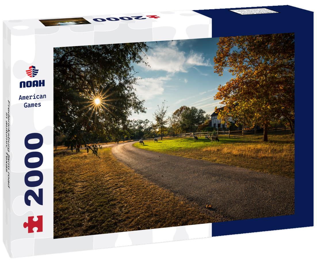 Fredericksburg farm road in autumn, Texas 2000pc Puzzle