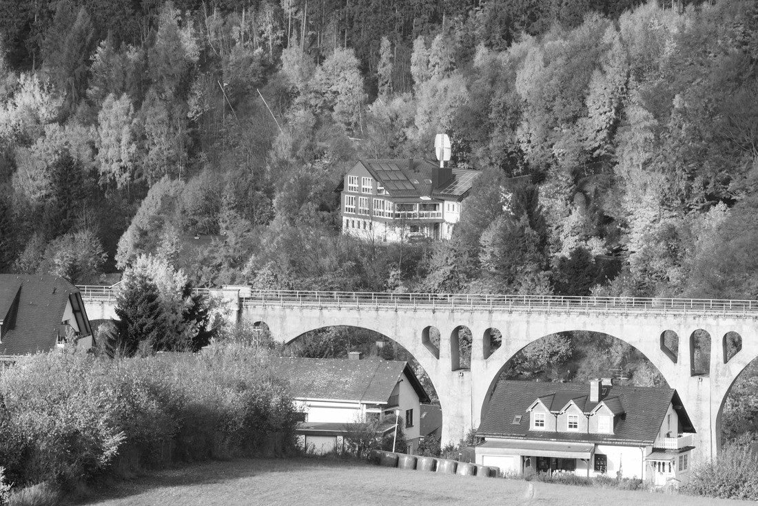 Noah Jigsaw Puzzle Willingen in Germany in black white 2000 pieces