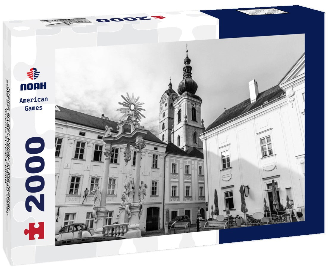 Krems an der Donau in the federal state of Lower Austria, Wachau Valley, Austria 2000pc PuzzleBlack and White