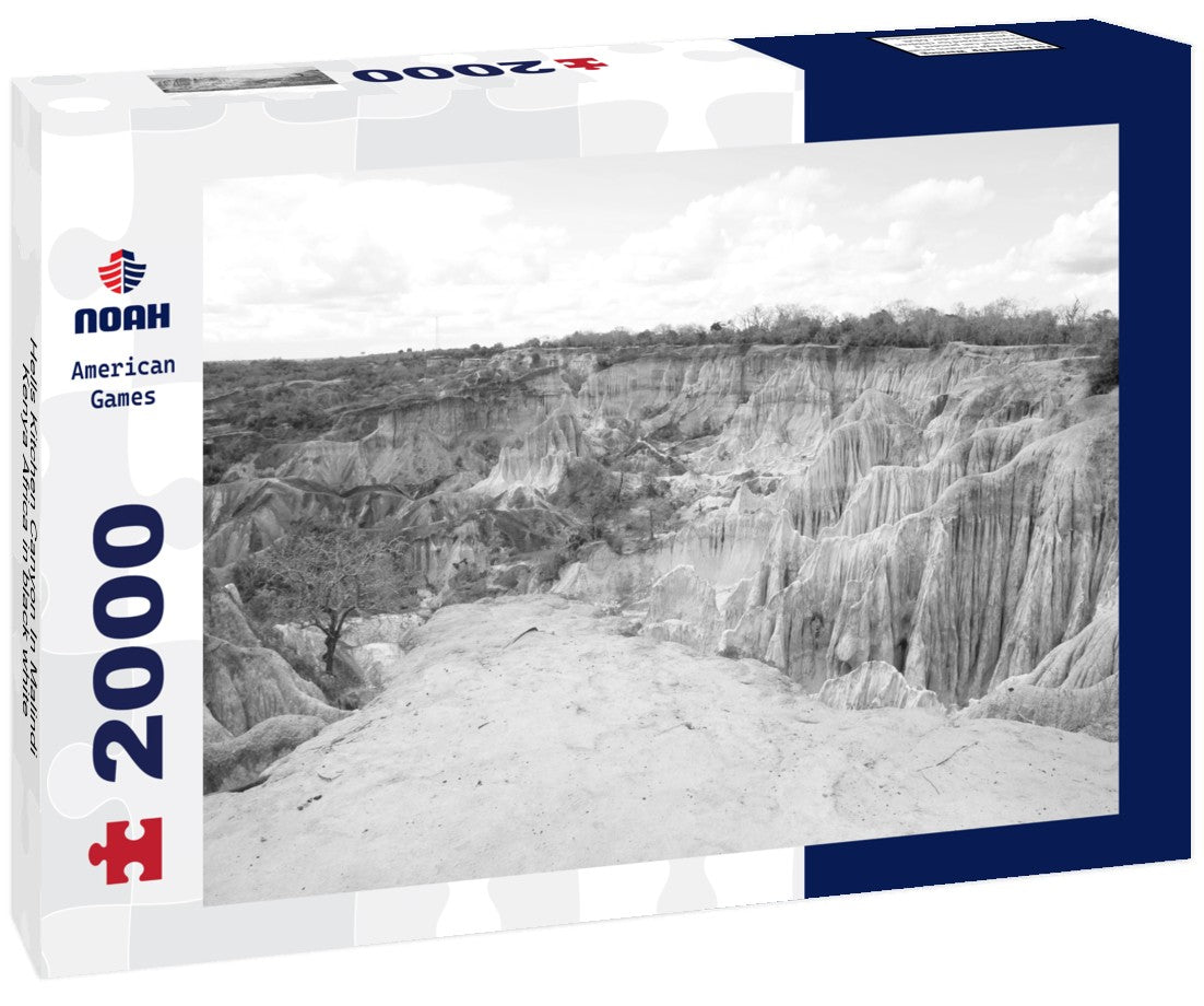Hells Kitchen Canyon In Malindi Kenya Africa 2000pc PuzzleBlack and White