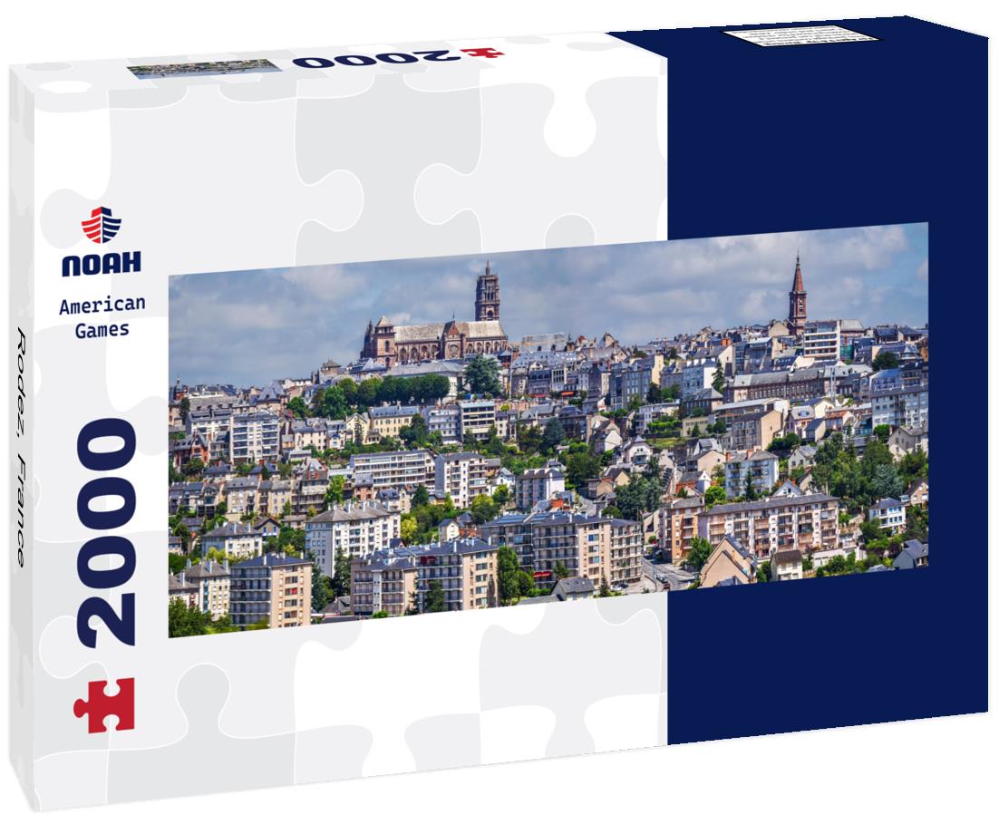 Rodez, France 2000pc Panoramic Puzzle