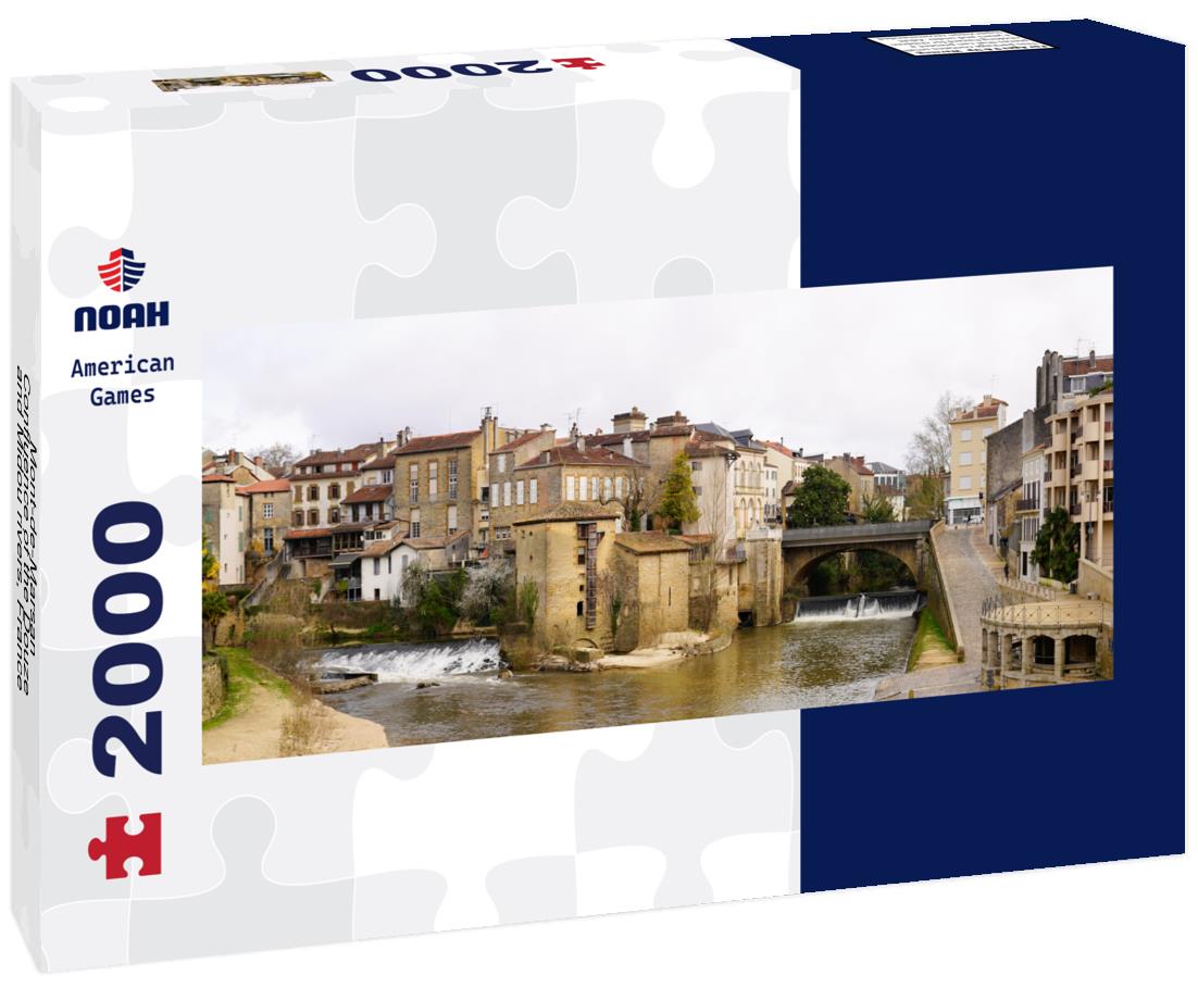 Mont-de-Marsan-Confluence of the Douze and Midou rivers, France 2000pc Panoramic Puzzle