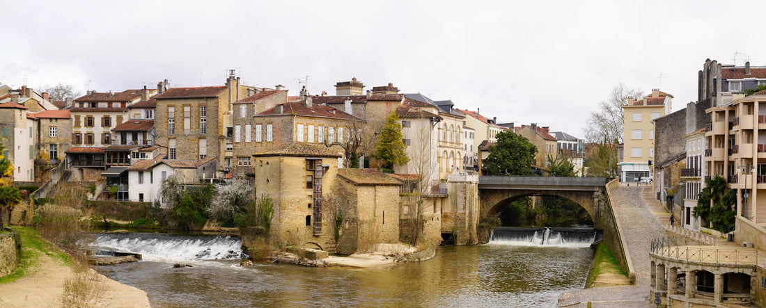 Mont-de-Marsan-Confluence of the Douze and Midou rivers, France 2000pc Panoramic Puzzle