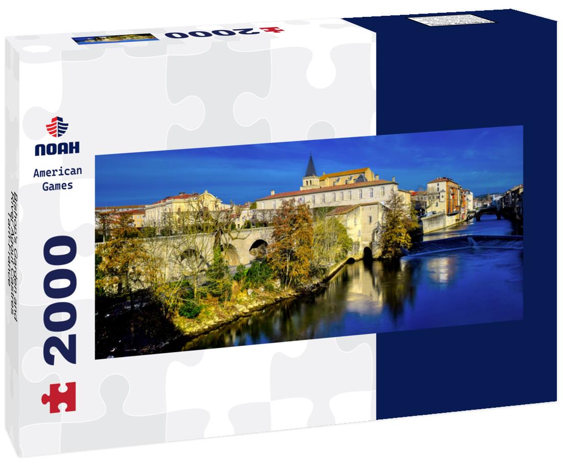 Noah Jigsaw Puzzle Bishop's Garden and River Agout Castres-Tarn-France Panorama 2000 Pieces