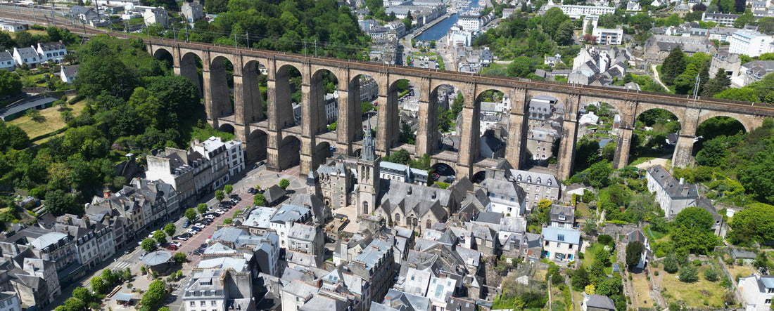 Morlaix Viaduct, Brittany, France 2000pc Panoramic Puzzle