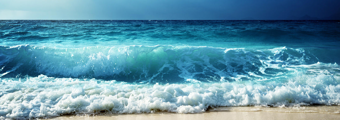 Noah Jigsaw Puzzle Waves on the beach of the Seychelles, panorama Panorama 1000 Pieces