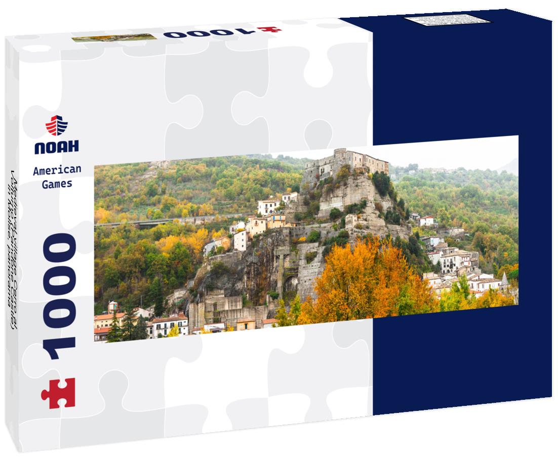 Noah Jigsaw Puzzle Medieval village Cerro al Volturno (Pandone Castle) in Molise, panorama Panorama 1000 Pieces