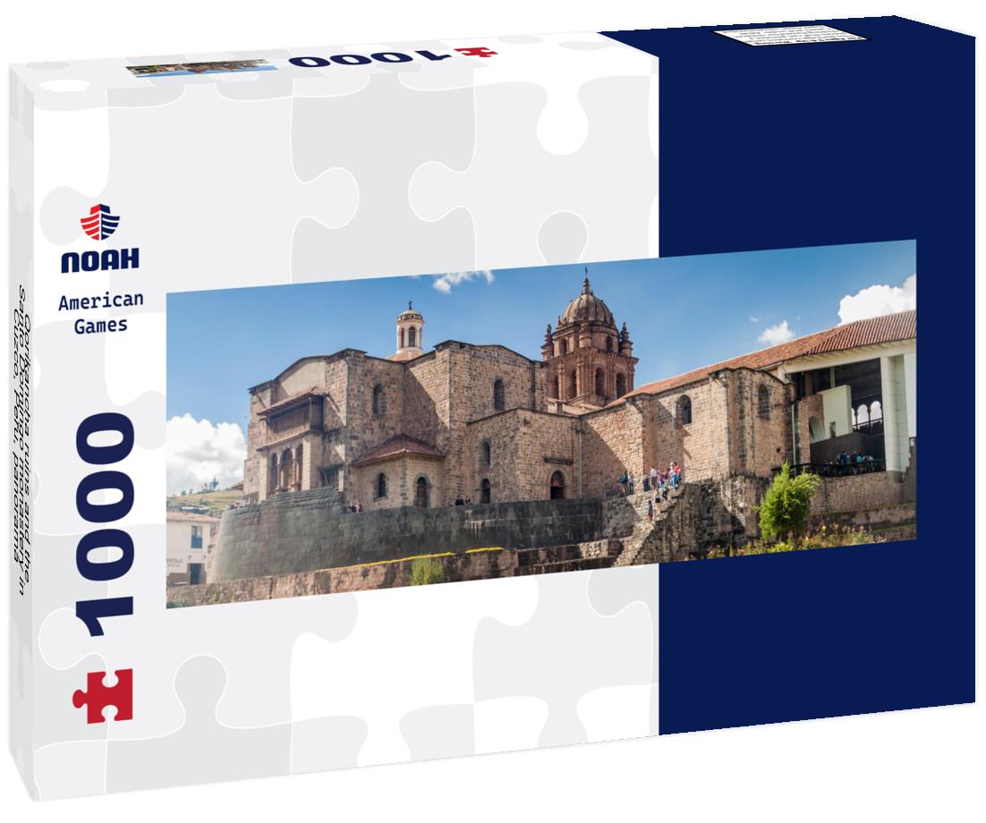 Qorikancha ruins and the Santo Domingo monastery in Cuzco, Peru, 1000pc Panoramic Puzzle
