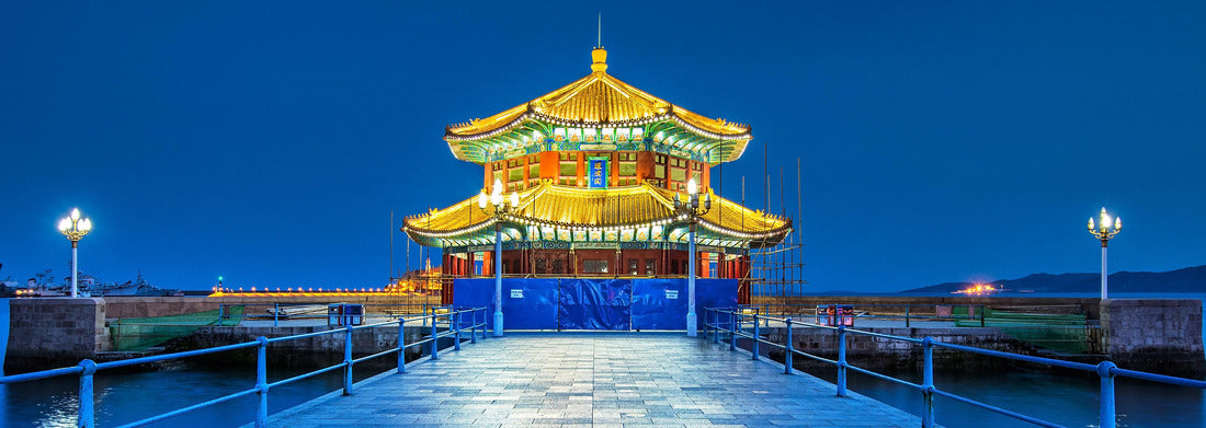 Noah Jigsaw Puzzle Qingdao by night, China, panorama Panorama 1000 Pieces