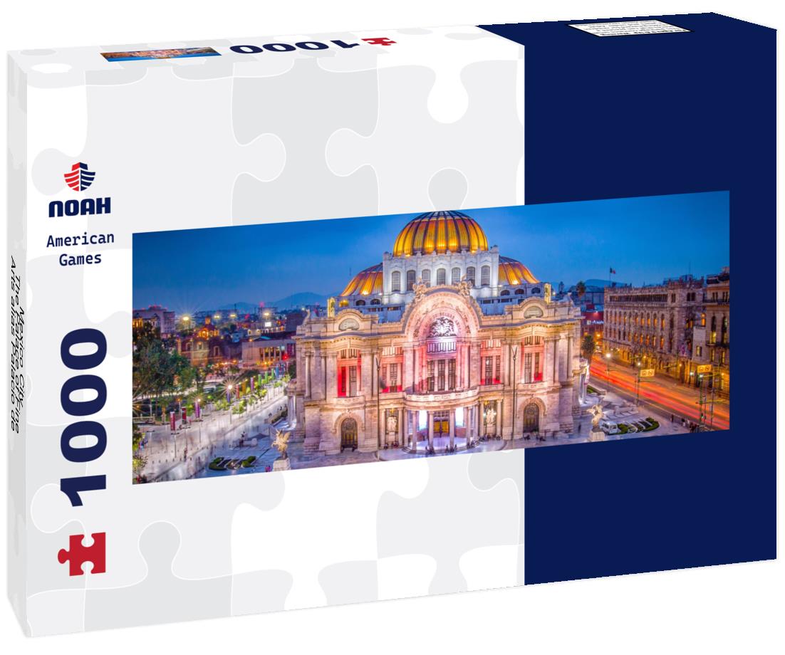 Noah Jigsaw Puzzle Mexico City - The Palace of Fine Arts alias Palacio de Bellas Artes, panorama Panorama 1000 Pieces