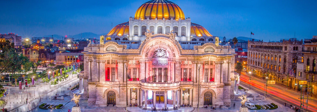 Noah Jigsaw Puzzle Mexico City - The Palace of Fine Arts alias Palacio de Bellas Artes, panorama Panorama 1000 Pieces