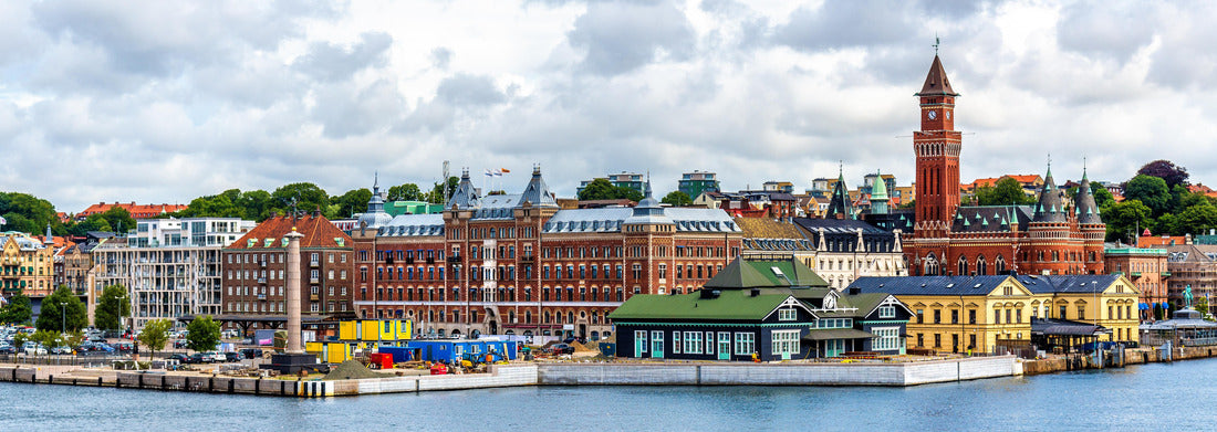 Noah Jigsaw Puzzle View of the city center of Helsingborg - Sweden, Panorama Panorama 1000 Pieces