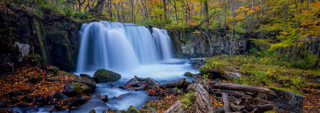 Noah Jigsaw Puzzle Choshi waterfall, Japan, panorama Panorama 1000 Pieces
