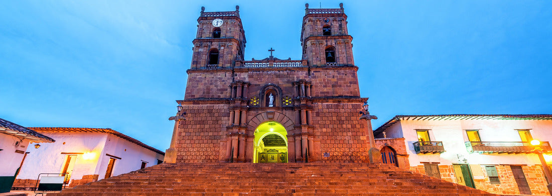 Noah Jigsaw Puzzle Barichara Cathedral at night Colombia, Panorama Panorama 1000 Pieces