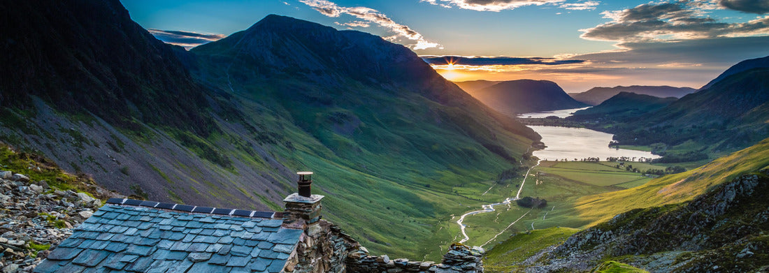 Noah Jigsaw Puzzle Warnscale Head Bothy, The Lake District, Cumbria, England, panorama Panorama 1000 Pieces