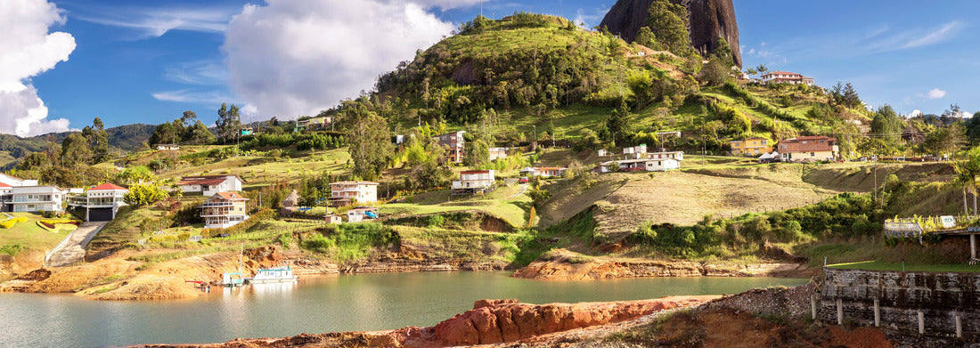 Noah Jigsaw Puzzle The rock El Penol near the town of Guatape, Antioquia in Colombia, panorama Panorama 1000 Pieces