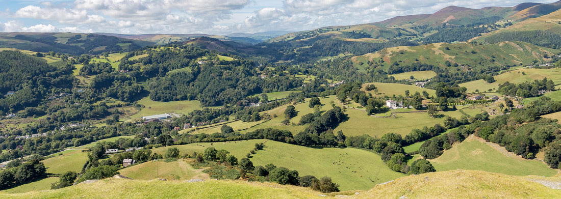 Noah Jigsaw Puzzle Welsh landscape, seen from Castell Dinas Bran, near Llangollen, Denbighshire, Wales, UK, panorama Panorama 1000 Pieces