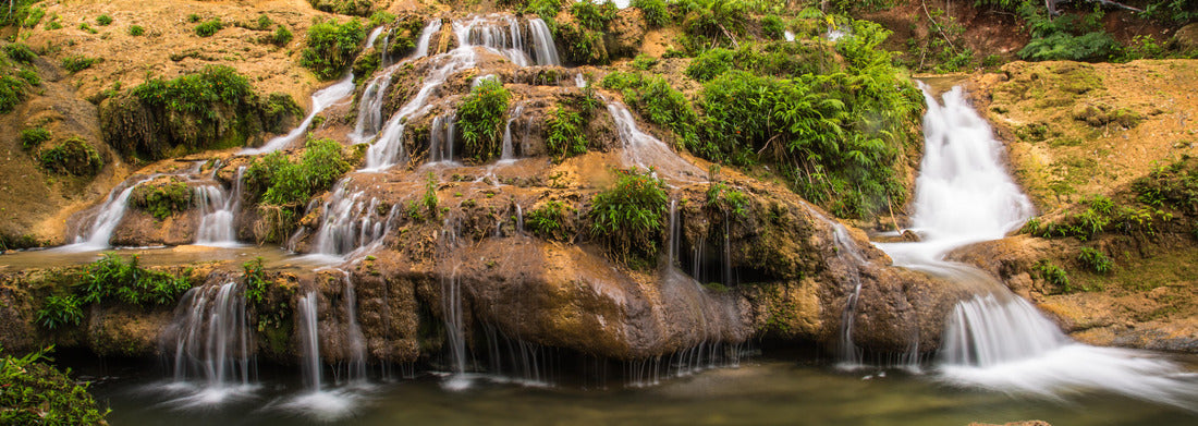 Noah Jigsaw Puzzle Waterfall at Rio do Peixe near Bonito, Mato Grosso do Sul, Brazil, panorama Panorama 1000 Pieces