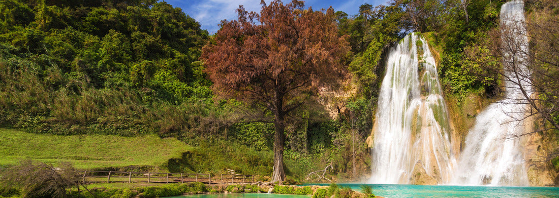 Noah Jigsaw Puzzle Minas Viejas waterfall, Mexico, panorama Panorama 1000 Pieces