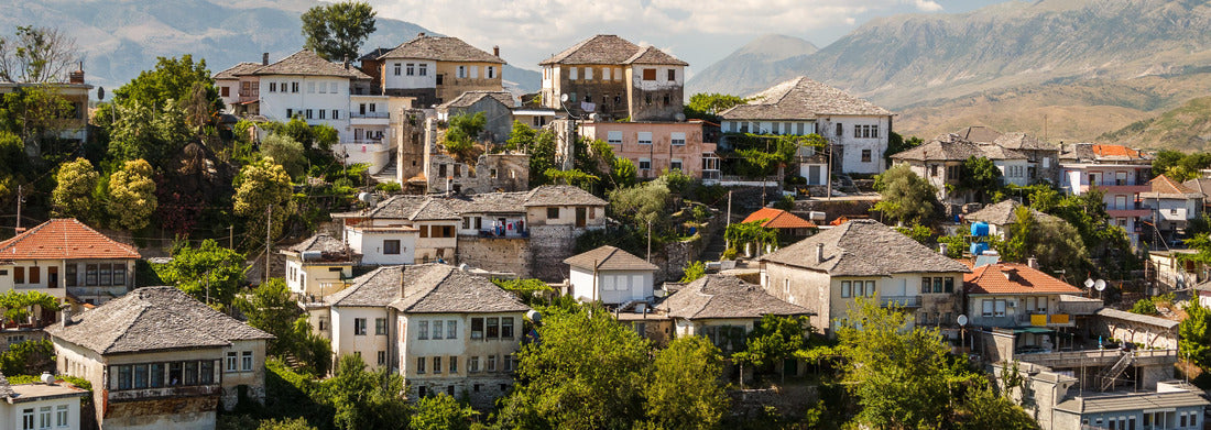 Noah Jigsaw Puzzle A view of the old town of Gjirokaster, UNESCO cultural heritage site, Albania, Panorama Panorama 1000 Pieces