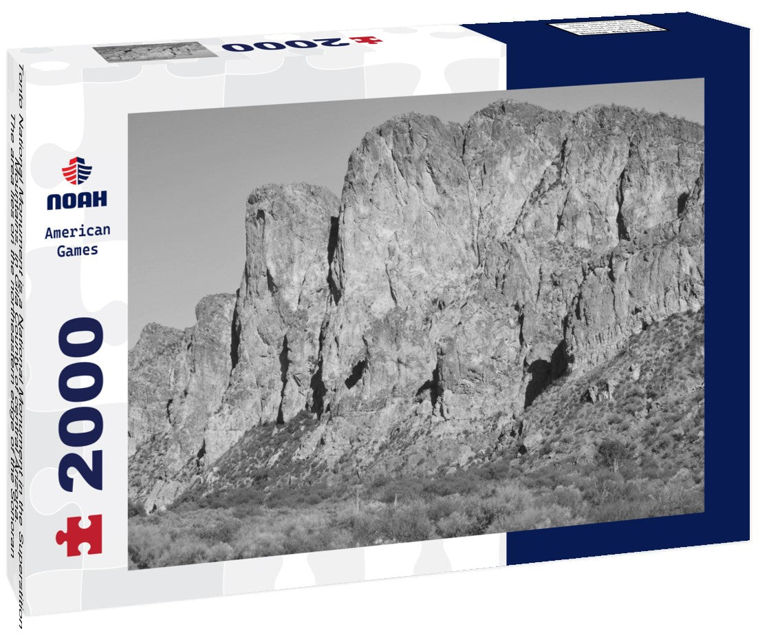 Tonto National Monument is a National Monument in the Superstition Mountains, in Gila County of central Arizona. The area lies on the northeastern edge of the Sonoran Desert ecoregion, an arid habitat 2000pc PuzzleBlack and White