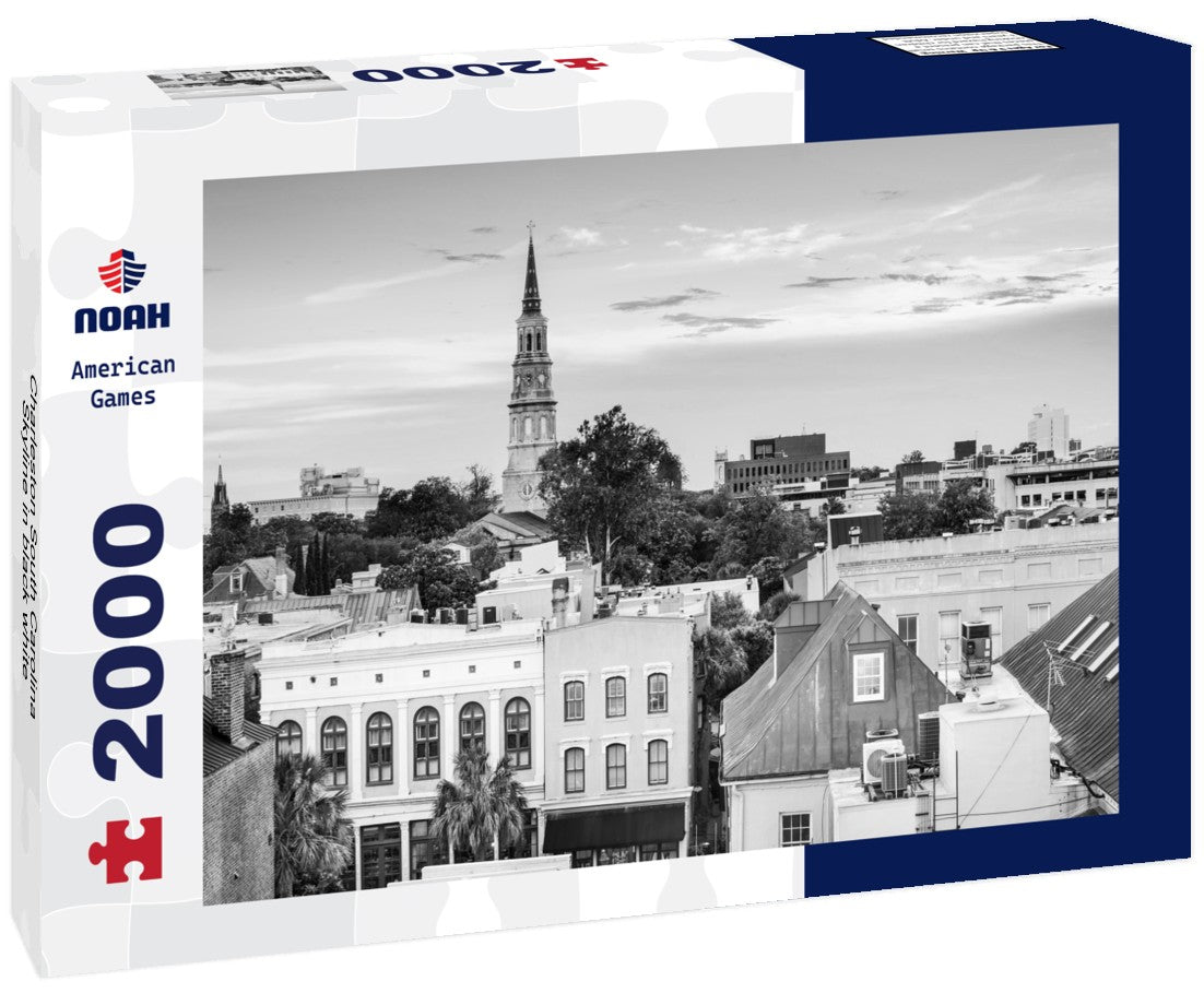 Charleston South Carolina Skyline 2000pc PuzzleBlack and White