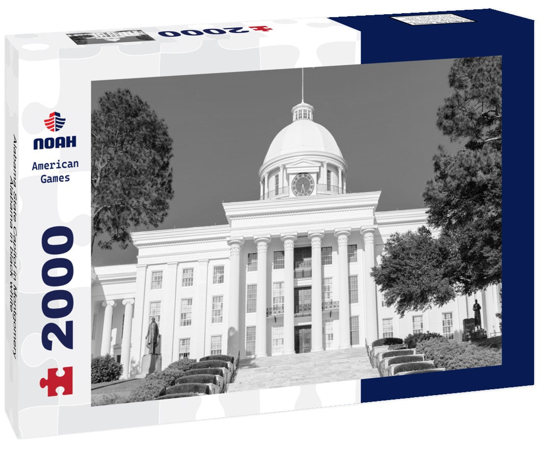 Alabama State Capitol in Montgomery, Alabama 2000pc PuzzleBlack and White