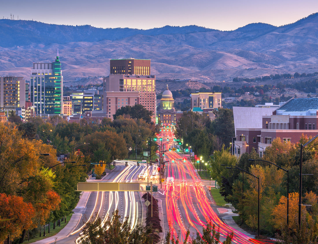 Noah Jigsaw Puzzle Boise, Idaho, USA Downtown cityscape at dusk 1000 Pieces