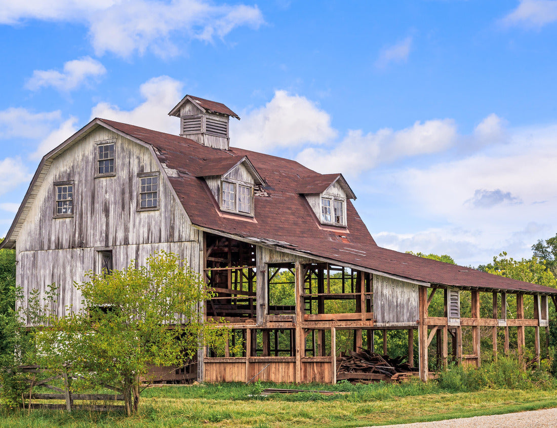 This old barn with dormer windows no longer stands in Bartholomew County, Indiana 1000pc Puzzle