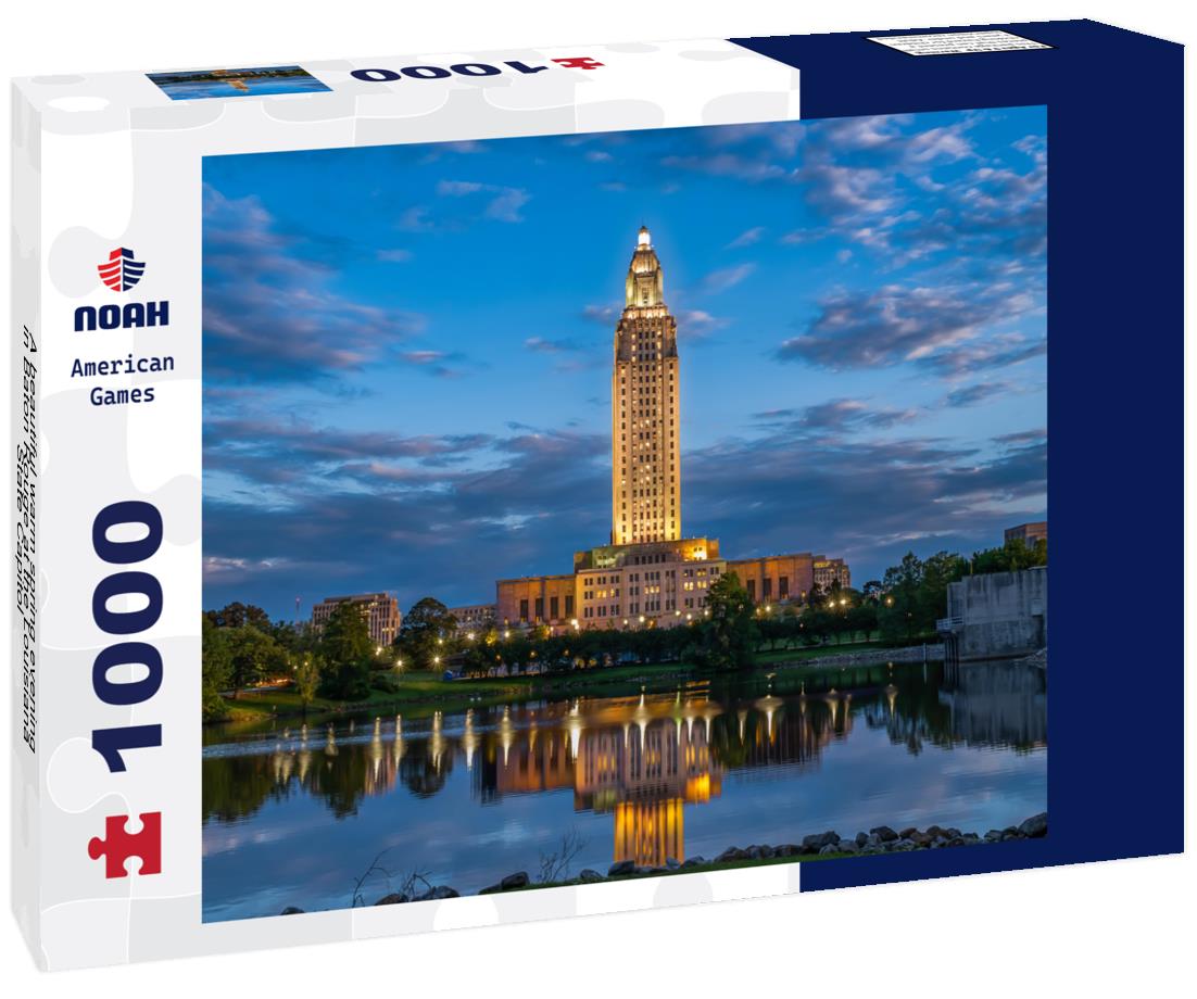 Noah Jigsaw Puzzle A beautiful warm spring evening in Baton Rouge at the Louisiana State Capitol 1000 Pieces