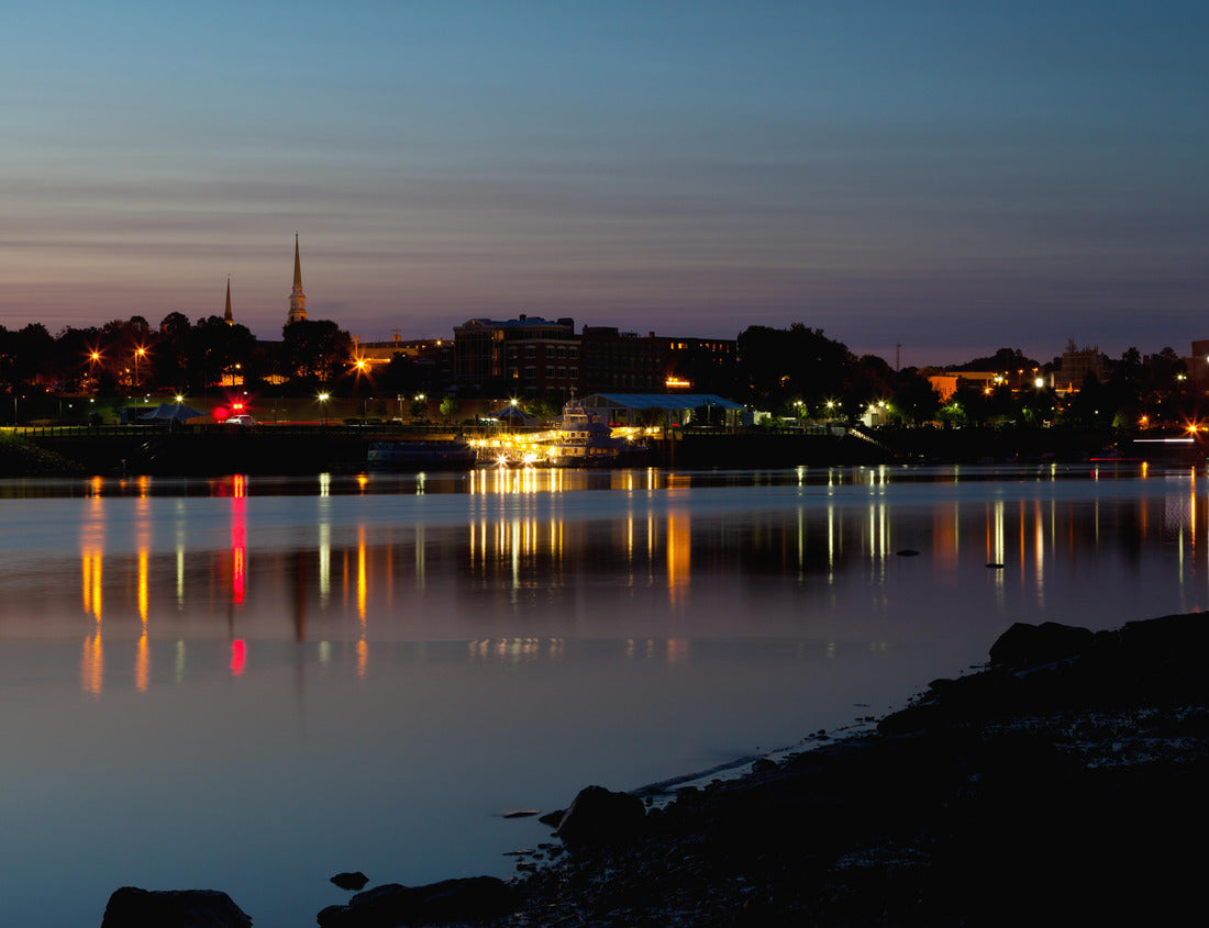 Noah Jigsaw Puzzle City of Bangor, Maine skyline at dusk 1000 Pieces