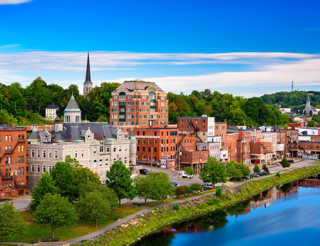 Noah Jigsaw Puzzle Augusta, Maine, USA Skyline by the river 1000 Pieces