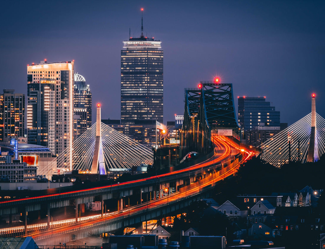 Noah Jigsaw Puzzle Boston skyline at night 1000 Pieces