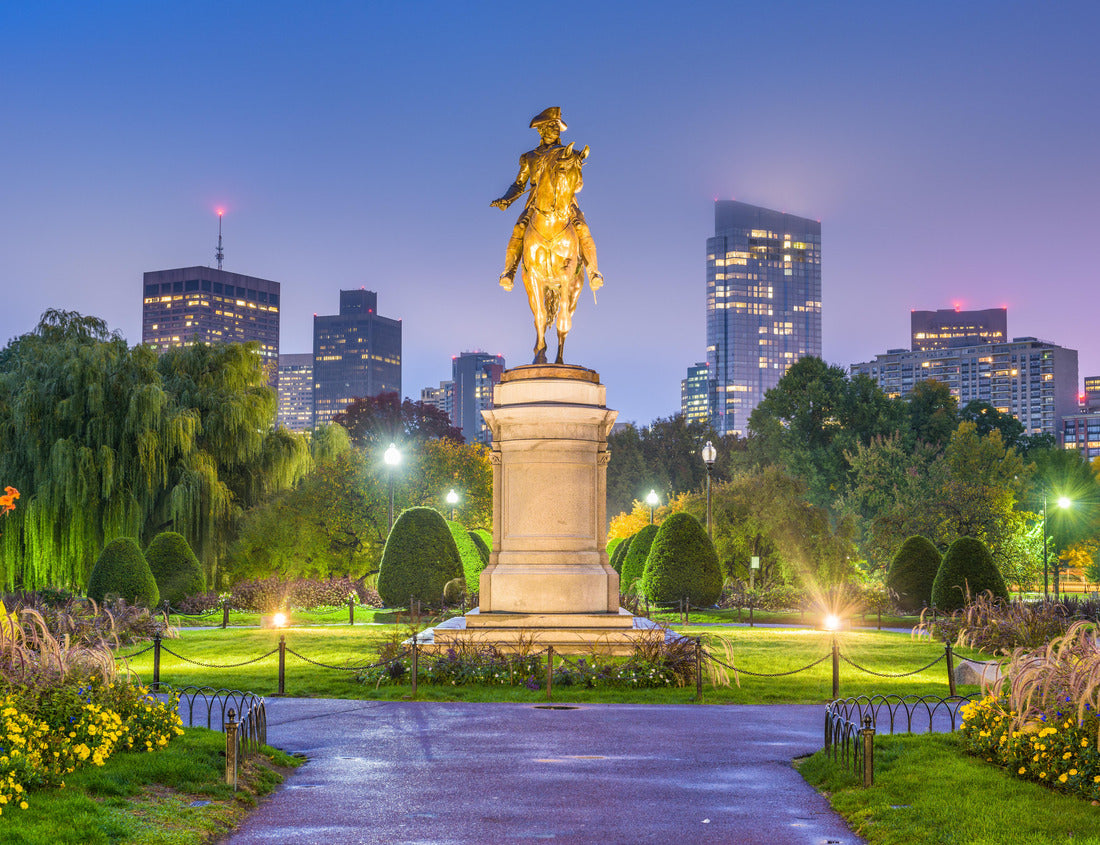 Noah Jigsaw Puzzle Boston, Massachusetts, USA Skyline in the public garden 1000 Pieces