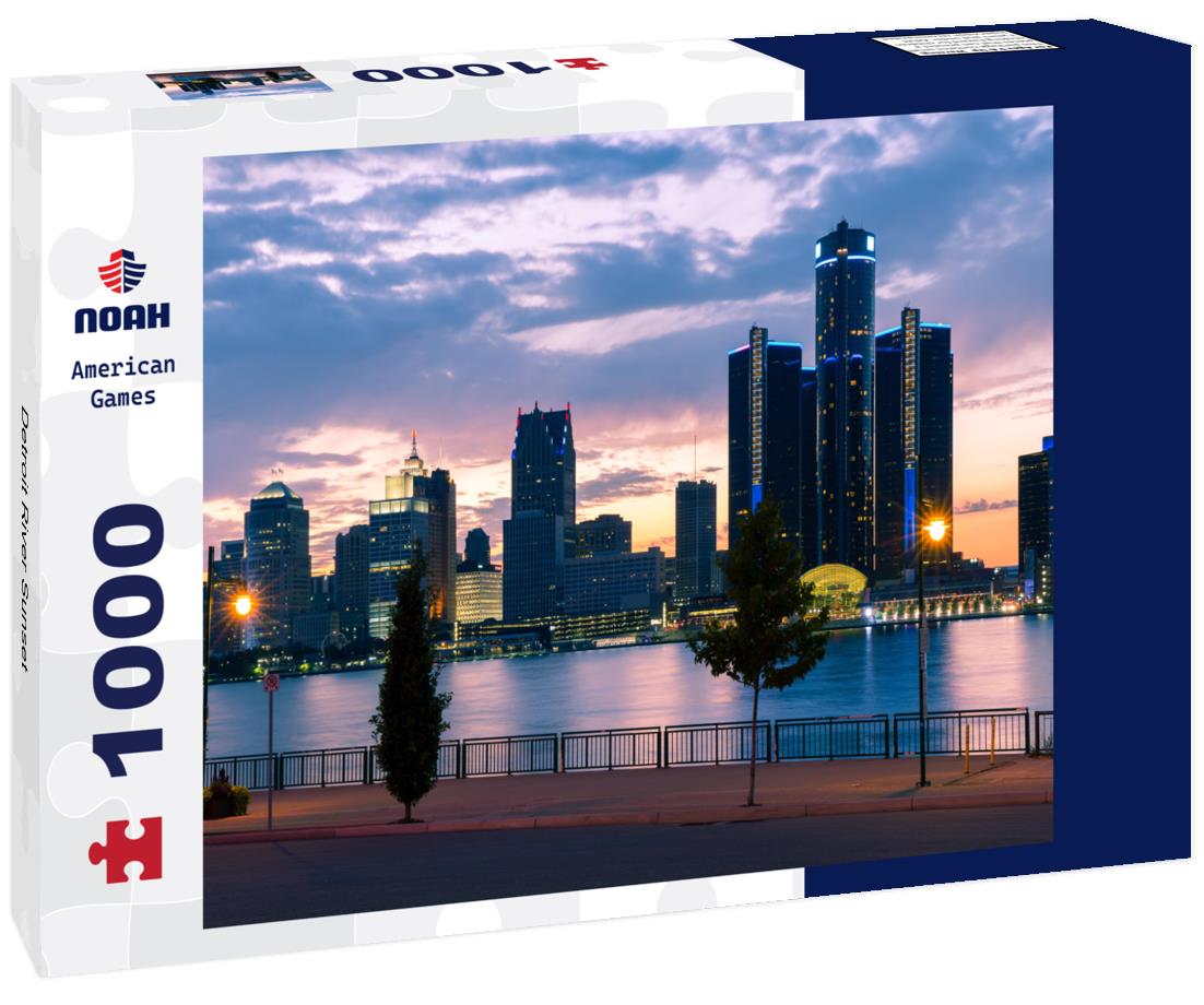 Noah Jigsaw Puzzle Detroit River Sunset 1000 Pieces