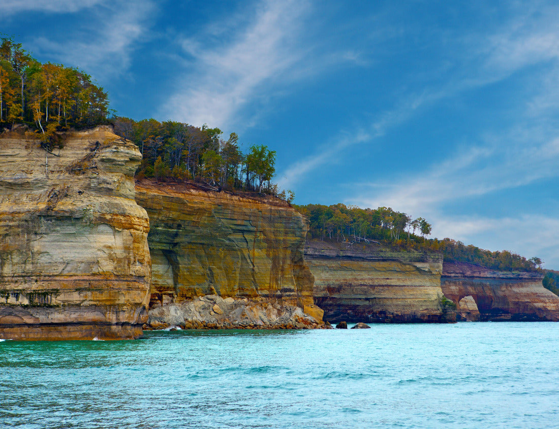 Noah Jigsaw Puzzle Pictures Rocks Cliffs National Lakeshore near Munising Michigan, Upper Peninsula 1000 Pieces