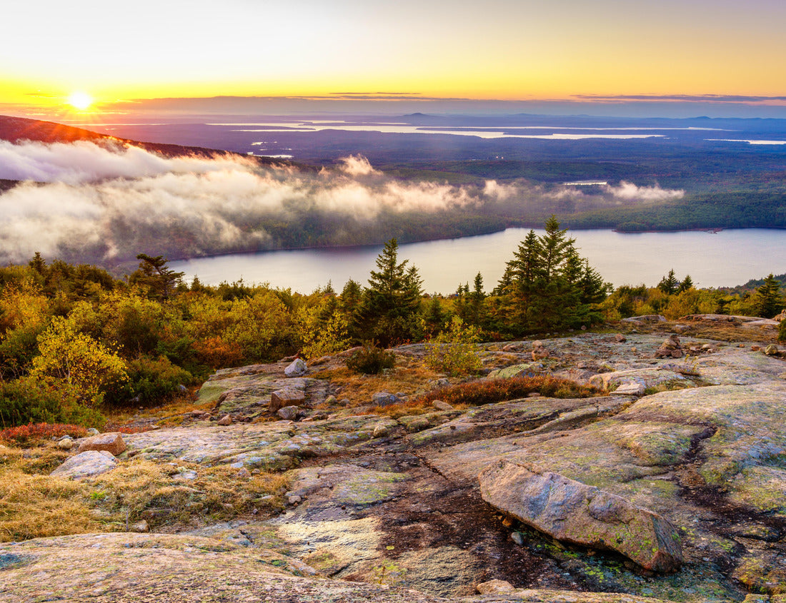 Noah Jigsaw Puzzle Panic sunset in Acadia National Park, from the top of the Cadillac Mountains 1000 Pieces