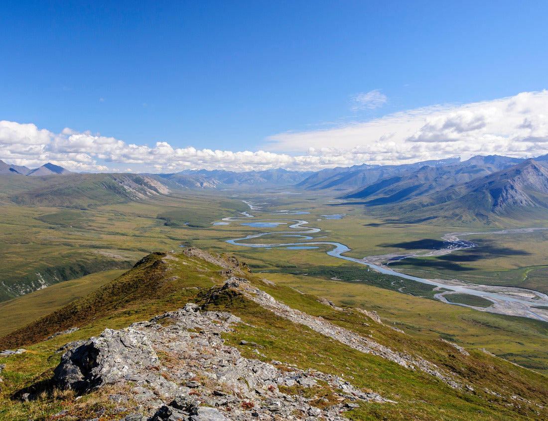 Noah Jigsaw Puzzle USA, alaska, gates of the arctic national park. arctic tundra landscape along the upper reaches of the noatak river 1000 Pieces
