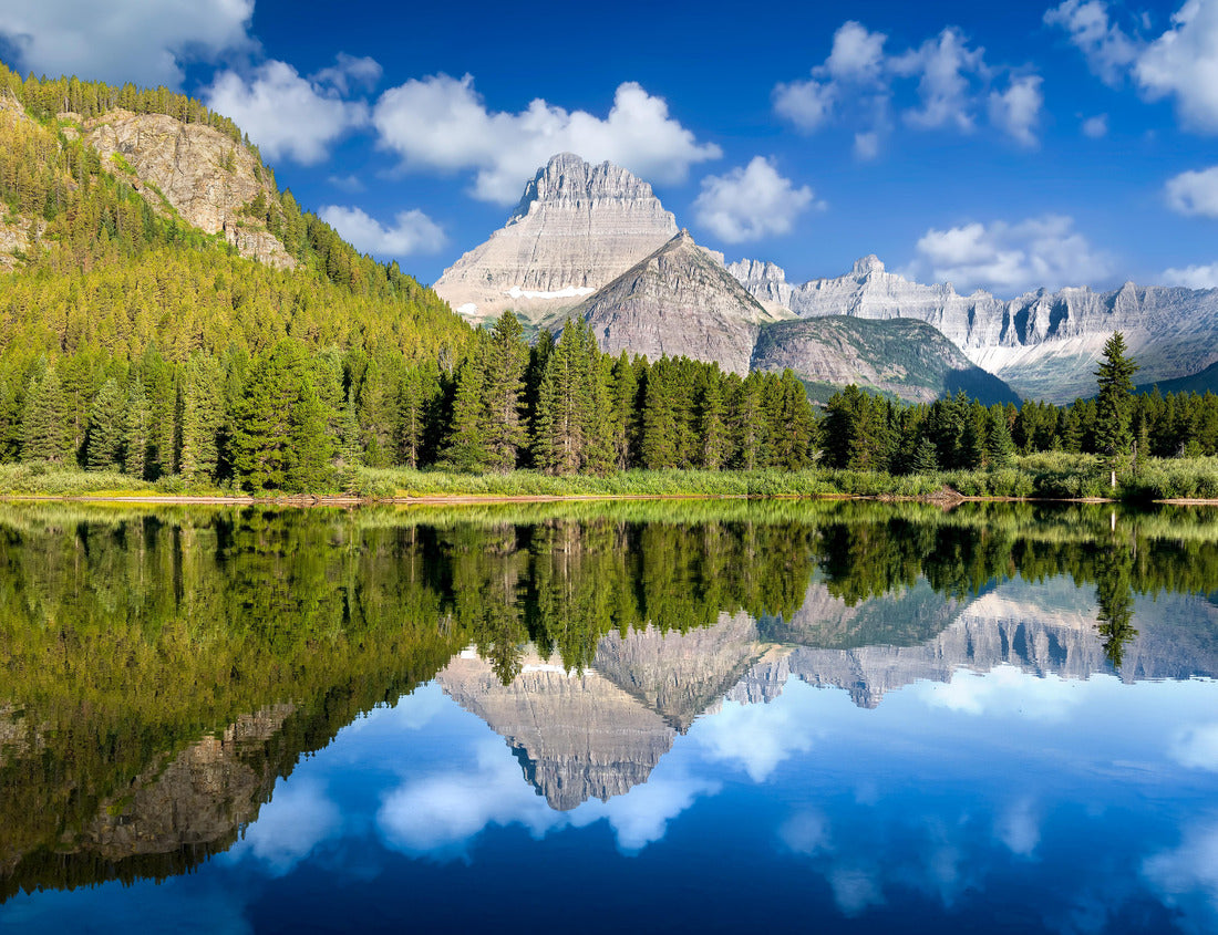 Noah Jigsaw Puzzle Peaceful calm reflections on Lake Josephine in Glacier National Park 1000 Pieces