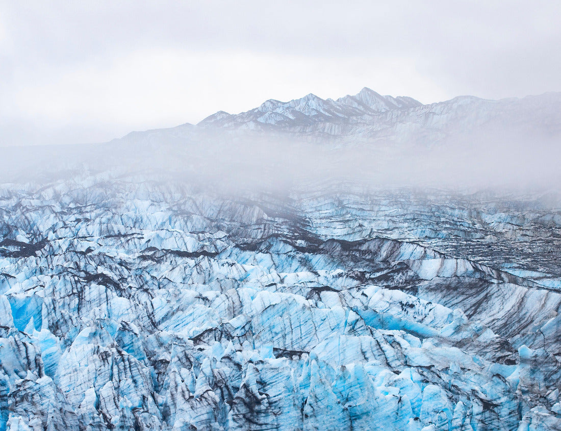 Noah Jigsaw Puzzle Glacier ice, Glacier Bay National Park and Preserve in the U.S. state of Alaska. Misty moody cloudy day 1000 Pieces