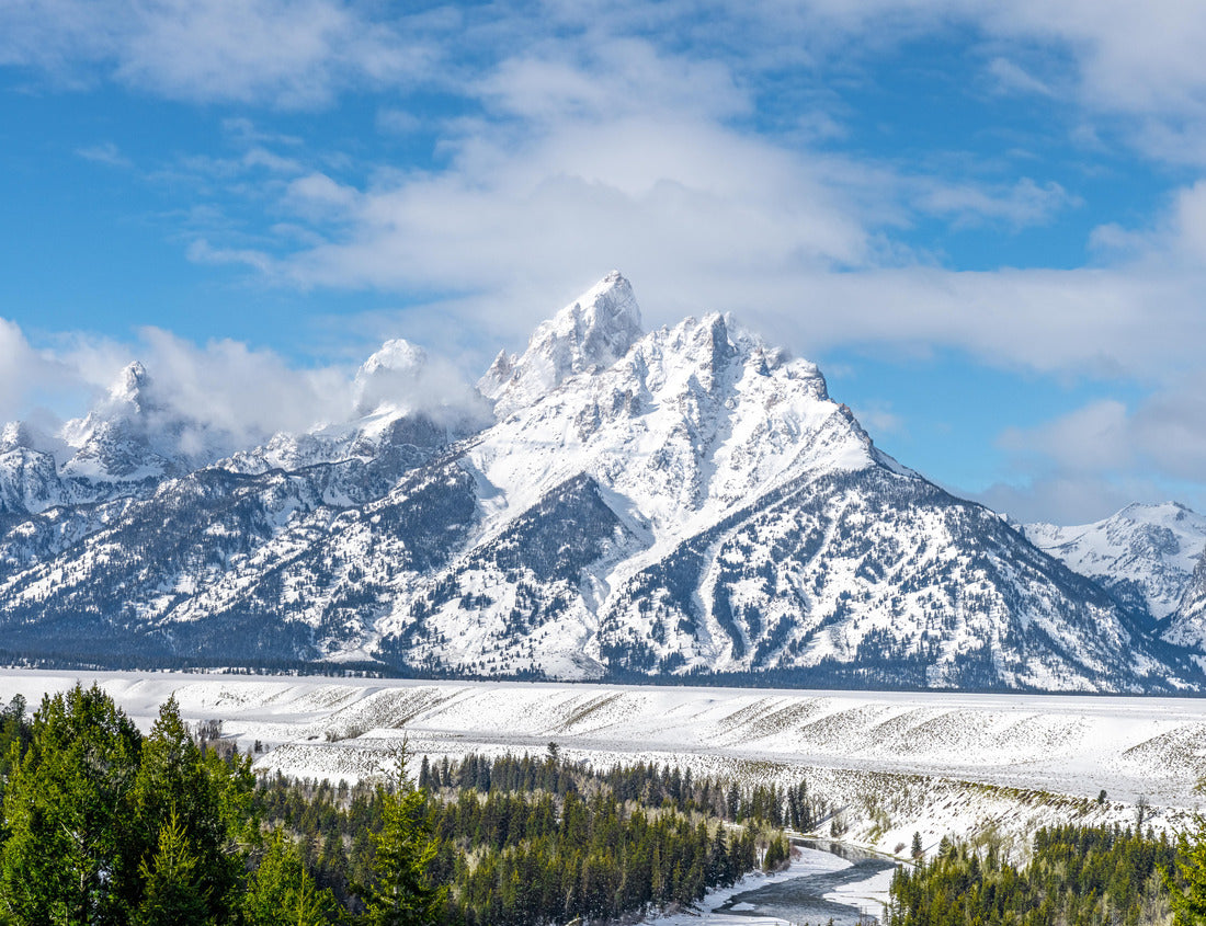 Noah Jigsaw Puzzle Winter Landscape in the Grand Teton National Park, Wyoming 1000 Pieces