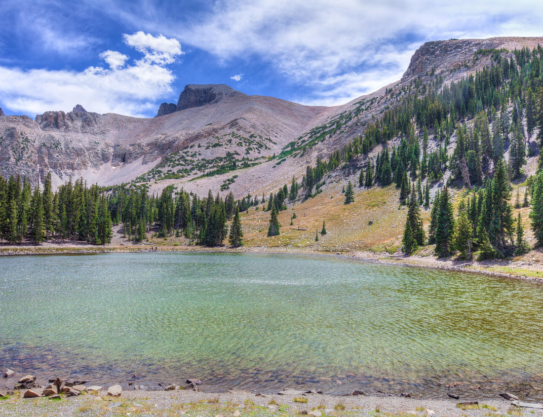 Noah Jigsaw Puzzle NV-Great Basin National Park- This is Stella Lake, one of the more beautiful alpine lakes in this national park. Wheeler Peak is peeking out in the background 1000 Pieces
